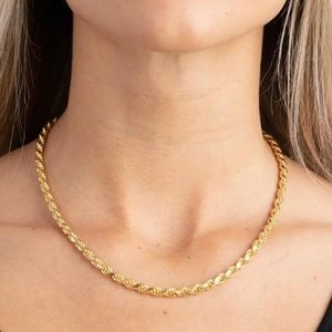 18k gold rope chain